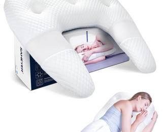 SAHEYER Side Sleeper Pillow, White