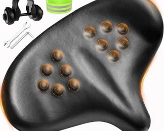 Xmifer King Size Bicycle Seat, Black