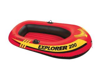 Intex Explorer 200 Kids Inflatable Two Person Raft Boat Set - Retail: $130.69