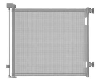 Veraste Retractable Baby Gate, Gray, 33x55 Inch