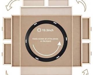 ALL4JIG 1500 Piece Rotating Puzzle Board with Drawers, 26 Inch x35 Inch