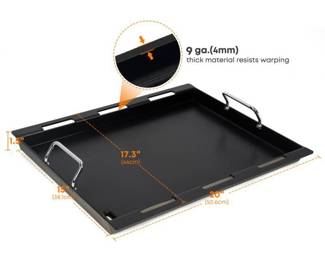 Stanbroil Full Size Griddle Insert for Weber Spirit 200 Series 2-Burner Gas Grills