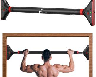 Sportneer Pull Up Bar, Black-Red
