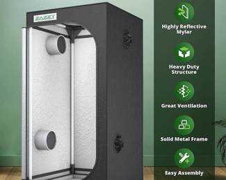 Zazzy Grow Tent 32 Inch x32 Inch x63 Inch