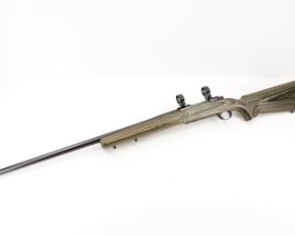 Make: Ruger
Model: M77 MARK II
Caliber: .308 WIN
Action: Bolt
Barrel: 26
Bore: Bright
Serial # 783-39444
Condition: Excellent
The major changes to the M77 that were made to create the M77 Mark II were to the safety, trigger and bolt. The original two-tang safety has been replaced by a three-position mechanism which allows the chamber to be loaded and unloaded while the bolt can move (as well as locking it in position to prevent it moving all together). The original trigger has also been replaced, with a two-stage trigger designed to remove large amounts of movement and weight in the trigger to make firing easier. This Rifleis chambered in .308 WIN and features a 26” barrel. This Rifle is Ready for the scope of your choice as it comes with factory scope rings. This rifle was manufactured in 1995 and remains in excellent condition, Showing normal signs of use and wear.