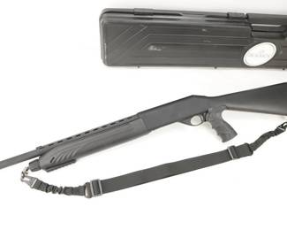 Make: Dickinson
Model: CK212
Caliber: 12 GA
Action: Semi
Barrel: 18.5
Bore: Shiny
Serial # 215014101
Condition: Very Good
Importer: Dickinson LLC
These state-of-the-art semi automatic shotguns are made for the most challenging tactical situations. Textured polymer stocks and fore grips combine with over-molded pistol grips to provide shooters with absolute grip and control, even in wet conditions. Standard features like heat shields, ghost ring sights, breacher choke tubes and quality hard case make these Dickinson CK Series models the ideal choice for demanding professionals. Each comes standard with a heat shield and quality hard case to protect your investment. The shotgun is in very good condition, showing normal signs of use and wear.