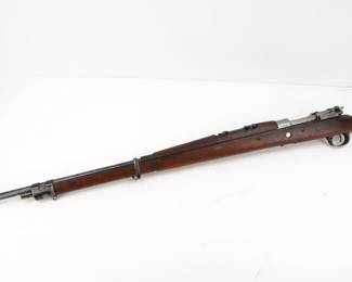 Make: Styer
Model: 98
Caliber: 8mm
Action: Bolt
Barrel: 28
Bore: Shiny
Serial # 5332
Condition: Broken
Importer: NVI
Stock broken, polished rec. 