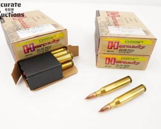 Make: Hornady
Model: 80 Rounds Custom
Caliber: 25-06 REM
Condition: New
4 Boxes of (20) Rounds of Hornady Custom 117 GR SST 25-06 REM ammo.