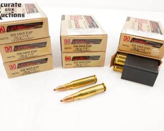 Make: Hornady
Model: 140 Rounds Leverevolution
Caliber: 308 Marlin
Condition: New
7 boxes of (20) rounds of Hornady Levervelation 160 GR 308 Marlin Express ammo.