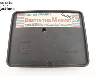 Make: Glock tupperware
Model: G17 Factory Box
Condition: Very Good
Original Glock case for fist gen g17.