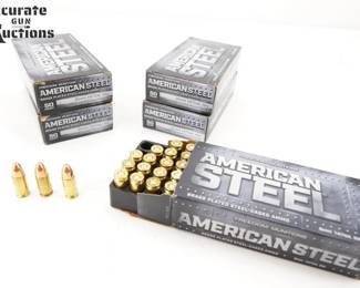 Make: Freedom Munitions
Model: 250 Rounds
Caliber: 9mm
5 Boxes of 50 Freedom Munitions American Steel Brass Plated Steel-cased 9mm 147 GR RN. 