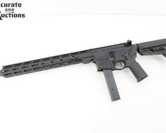 Make: Anderson
Model: AM-15
Caliber: 9mm
Action: Semi
Barrel: 17.5
Bore: Shiny
Serial # 17017827
Condition: Very Good
The Anderson AM-9 Pistol Caliber Carbine, or AM-9 PCC, makes an excellent choice for competitive shooting or home defense. Built upon a pair of anodized forged aluminum receivers, this rifle is immediately familiar to anybody who has had trigger time with an AR-15. The PCC is fitted with an Anderson Knight Stalker Flash Hider which offers some reduction in recoil. This rifle has a 17.5: barrel with one mag and is a 9mm conversion. This firearm is in very good condition