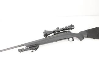 Make: Remington
Model: 770
Caliber: 30-06 SPRG
Action: Bolt
Barrel: 22
Bore: Bright
Serial # H70031293
Condition: Very Good
An upgrade of Remington’s famous Model 710, the Model 770 is the perfect choice for any hunter looking to fast-forward through the process of selecting a scope and components. It comes with a pre-mounted and boresighted 3-9x40mm riflescope. But most importantly, it’s built to Remington’s rigorous standards for accuracy and reliability. Chambered in 30-06, this rifle is ready for your next hunt and is in very good condition.