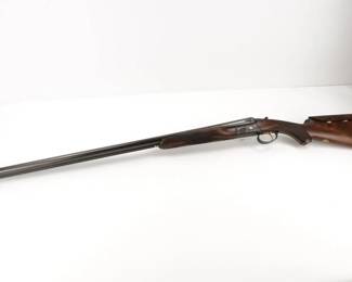 Make: Connecticut Shotgun Mfg
Model: RBL
Caliber: 12GA
Action: Break
Barrel: 32.5
Bore: Shiny
Serial # RBL005085
Condition: Excellent
Connecticut Shotgun Manufacturing Model RBL Side by Side chambered in 12 Gauge with 32.5” barrels accepting up to 3 inch shells, mirror-shine and pristine bores with nice tight lockup. The ultimate shotgun for upland, sporting clays, target, and live pigeons. The round action RBL SxS shotgun is built to the highest of standards in our facility in New Britain, CT. Built off the successful Anson & Deeley boxlock platform, more features were added to the model such as a removable hinge pin, double bridged action, special dog or locking bolt, etc. The frames are made from a solid billet of 86-20 steel, specially engineered for each gun. This Shotgun remains in Excellent condition showing normal signs of use and wear. 