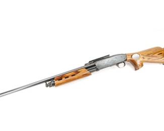 Make: Browning
Model: BPS/Hastings
Caliber: 12 GA
Action: Pump
Barrel: 24
Bore: Bright
Serial # 25903NZ152
Condition: Very Good
A Custom 1991 Browning BPS Shotgun That features a Hastings Paradox 24" Fully Rifled Cantilever Slug Barrel. The Hastings Paradox is the premier off-the-shelf rifled shotgun replacement barrel. Paired with beautiful Wood furniture. This Shotgun is one you don't want to miss. This Shotgun is in Very Good condition showing normal signs of use and wear.