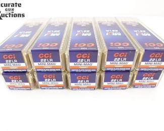 Make: CCI Mini Mag
Model: 1000 Rounds
Caliber: .22 LR
10 Boxes of 100 CCI Mini mag 22 LR Copper Plated Round Nose 40GR Target Rounds.