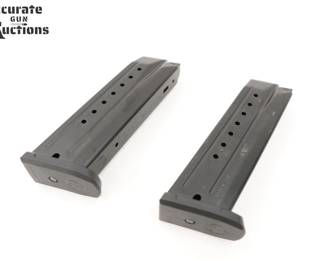 Make: 2 Ruger Mags
Model: SR9
Caliber: 9x19mm
Condition: Excellent
Lot of 2 17 Round Ruger SR9 Mags. 