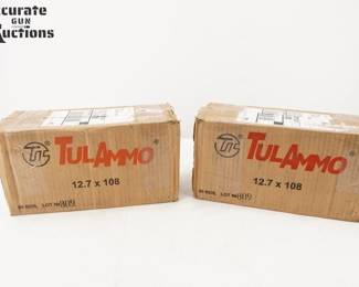 Make: Range
Model: 120 Rounds American Snipe
Caliber: 12.7x108
Condition: New
12 boxes of (10) Rounds of 12.7x108 680 GR FMJ ammo. 