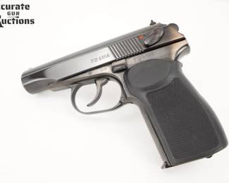 Make: German
Model: Makarov
Caliber: 9MM MAK
Action: Semi
Barrel: 3.6
Bore: Bright
Serial # FD6556
Condition: Great
Importer: C.A.I
With a brilliantly pragmatic design that maximizes accuracy and reliability, the venerable Makarov still delivers on the most critical dimensions of performance for a self-defense handgun. This German made Makarov is chambered in 9mm and features a 3.6” barrel and one magazine. The pistol is in very good condition, showing normal signs of use and wear. 