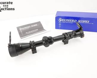 Make: Shepherd Scopes
Model: DRS-P
Caliber: 3-10X40
Condition: Very Good
Shepherd Scopes is a US company that designs and manufactures high quality rifle scopes, reticle, and fire-control systems. This 3-10x40 scope is sold with the box.