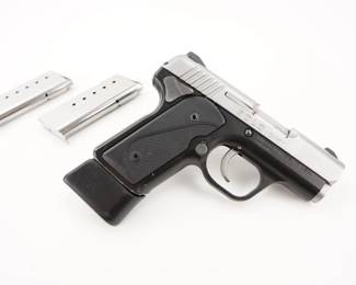 Make: Kimber
Model: SOLO CARRY STS
Caliber: 9mm
Action: Semi
Barrel: 2.7
Bore: Shiny
Serial # S1126608
With a barrel length of just 2.7 inches, Kimber Solo Carry pistols are easy to carry and conceal. Many of the features borrowed from 1911 pistols also make them exceptionally safe. A manual ambidextrous thumb safety, checkered slide release and ambidextrous magazine release button enable fast and intuitive operation. Then there is the single action striker-fired trigger pull–even and smooth. Kimber Solo frames are machined from the finest aluminum and finished in KimPro II, a premium finish that is self-lubricating and extremely resistant to salt and moisture. Slides and barrels are cut from stainless steel. Edges are rounded and blended, slide serrations are deep enough to really work and the dovetail-mounted 3-dot sights are quick to target. Comes with 3 mags. This Pistols Safety does not Engage thus the safety is not able to function. Pistol Still Fires. 