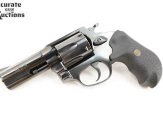 Make: Taurus
Model: 461
Caliber: .357 MAGNUM
Action: DA
Barrel: 3
Bore: Bright
Serial # DS222727
Condition: Great
Importer: BrazTech Int'l.
Machined from forged steel and will routinely fire powerful .38 Special +P rounds for the lifetime of your revolver. This Taurus 461 is chambered in .357 MAG/.38 SPL and features a 3” barrel. The revolver is good condition and has some rust near the trigger.