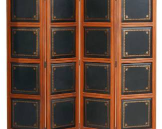 Tooled leather screen