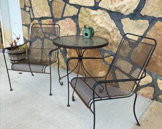 Metal patio furniture