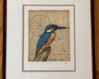 "Aliedo Atthis" Signed & Numbered Lithograph. Photo 1 of 3.