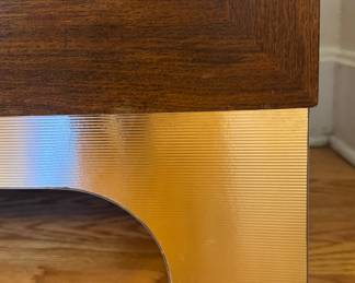 1970s Burl Front Cabinet With Olympic Torch Face Plates. Measures 42" W x 18" D x 31" H. Photo 3 of 3.