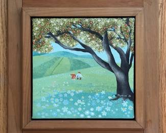 "Springtime," Oil on Canvas, Signed by Artist Rajka Kupesic. Photo 1 of 2.