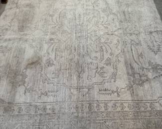 Vintage Neutral Persian Rug. Measures 8' x 10'. Photo 1 of 2.