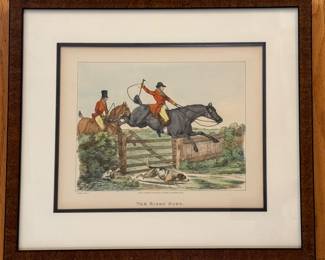 Antique English Equestrian Lithographs - 2 Available. Photo 3 of 4.
