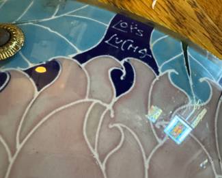 Loys Lucha French Art Deco Ceiling Fixture Circa 1920s. Photo 2 of 2.