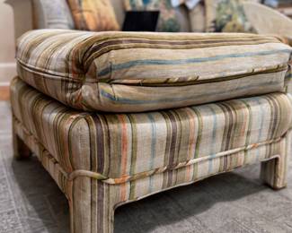 Pair of Upholstered Ottomans. Each Measures 28" x 28" x 18". Photo 2 of 3.