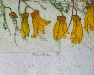 "Kowhai V," Signed & Numbered 94/100 By Artist, Jill Roche. Photo 2 of 4.