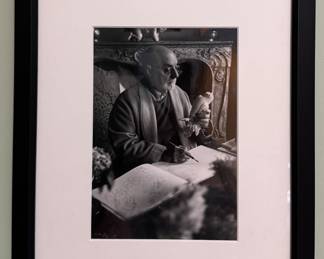 Framed Black & White Photograph of Henri Matisse in Venice, 1944 by Henri Cartier-Bresson.