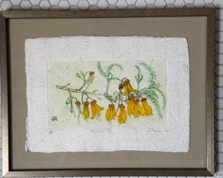 "Kowhai V," Signed & Numbered 94/100 By Artist, Jill Roche. Photo 1 of 4.