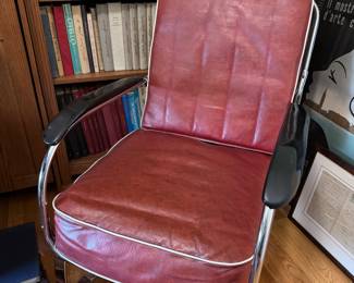 Vintage Art Deco KEM Weber Chrome Chair. Photo 1 of 2.