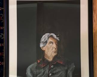 Portrait of Composer Sir Michael Tippet, Watercolor by Adams Birthwhistle. Photo 1 of 2.