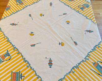 Vintage Tea Time Tablecloth.