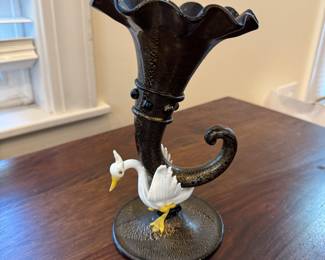 Glass Vase - Trumpet & The Swan!