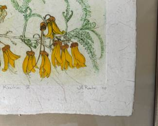 "Kowhai V," Signed & Numbered 94/100 By Artist, Jill Roche. Photo 5 of 4.