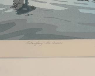 "Untangling The Traces," Signed & Numbered Lithograph. Photo 3 of 4.