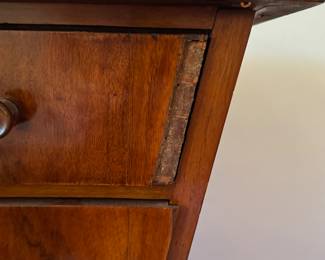 Art Deco / Biedermeier Style 4-Drawer Chest of Drawers. Measures 54" W x 24" D x 38" H. Photo 4 of 6.