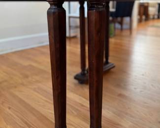 Vintage Walnut Extension Dining Table. Measures 42" W x 78" L x 30" H with 26" Clearance. Extends to 94" L with 16" Leaf. Photo 3 of 5.