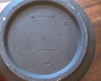 Wedgwood Black Jasperware Lidded Jar. Photo 2 of 2.