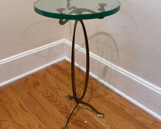 Mid-Century Chrome & Glass Martini Table. Photo 1 of 2.