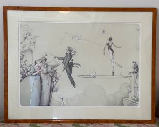 "Concerti Vivaldi," Michael Parkes Signed & Numbered Lithograph 32/270. Signed In Pencil. Photo 1 of 2.