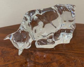 Baccarat Crystal Bull. Photo 1 of 2.